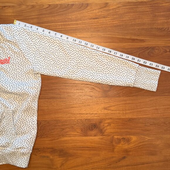 Superdry Hoodie‎ Sweatshirt - Light Gray with Navy Stars, Medium - Picture 11 of 12